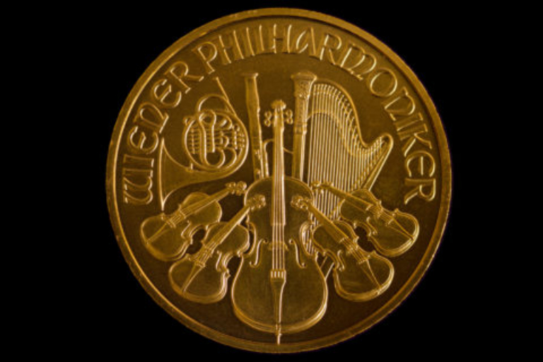 Gouden muntstuk van de Wiener Philharmoniker